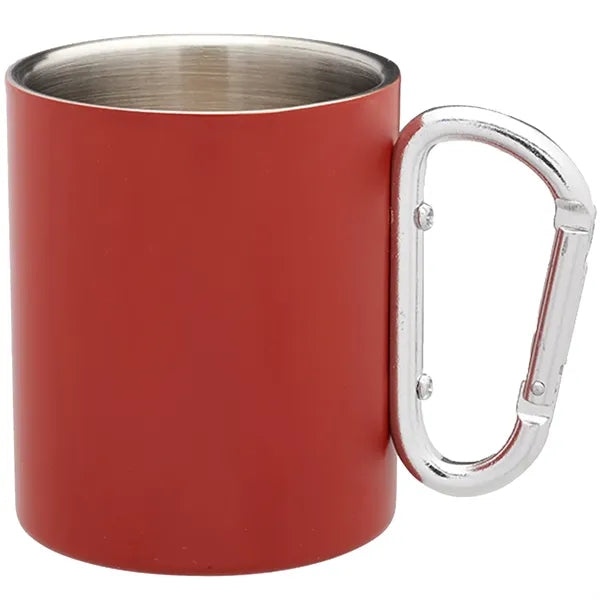 10 oz Clip Handle Steel Mug