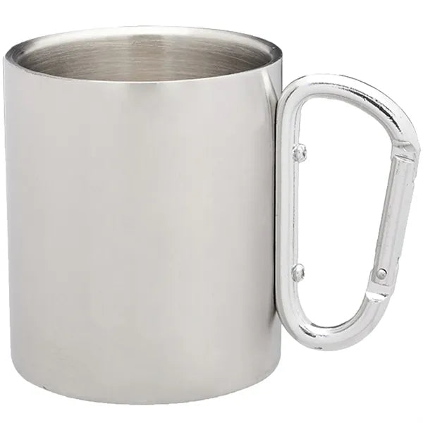 10 oz Clip Handle Steel Mug