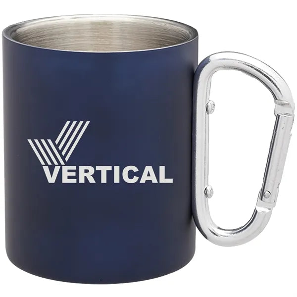 10 oz Clip Handle Steel Mug