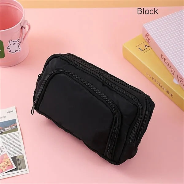 Large Capacity Multi Layer Pencil Case Stationery Bag