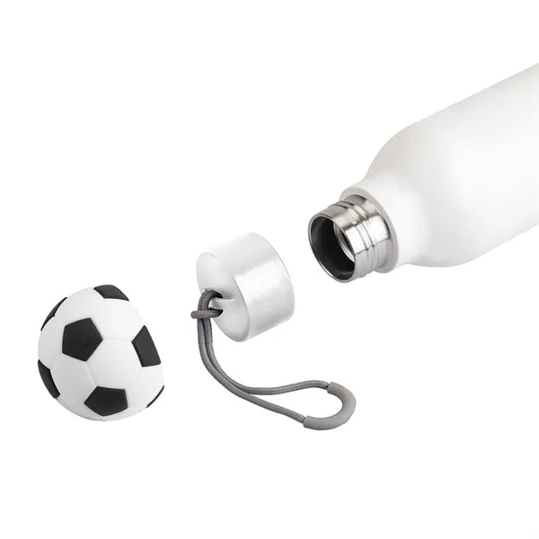 Soccer Top 25 oz Double-Wall Stainless Bottle