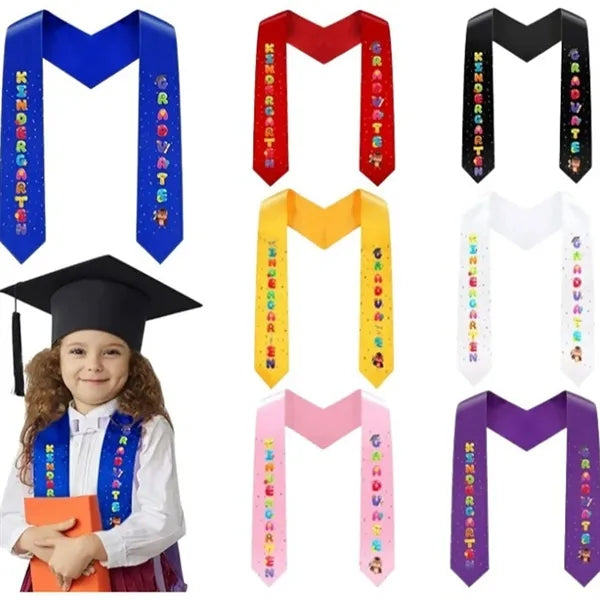 Preschool Kindergarten Printed Graduation Stole