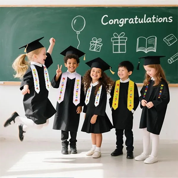 Preschool Kindergarten Printed Graduation Stole