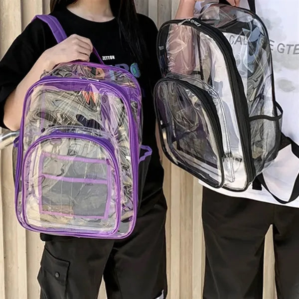 Waterproof Large Capacity Clear PVC Backpack