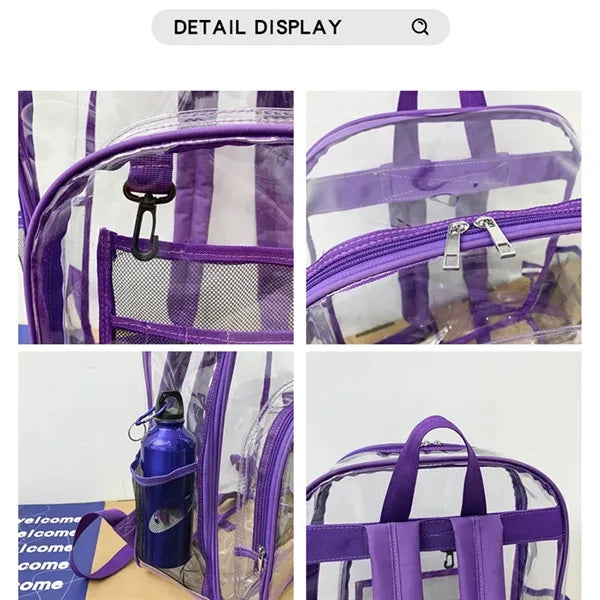 Waterproof Large Capacity Clear PVC Backpack