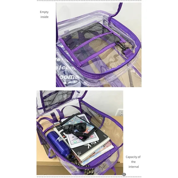Waterproof Large Capacity Clear PVC Backpack