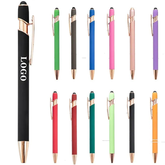 2 in 1 Stylus Metal ballpoint Pen