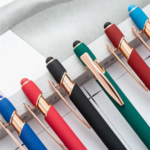 2 in 1 Stylus Metal ballpoint Pen