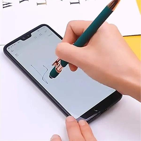 2 in 1 Stylus Metal ballpoint Pen