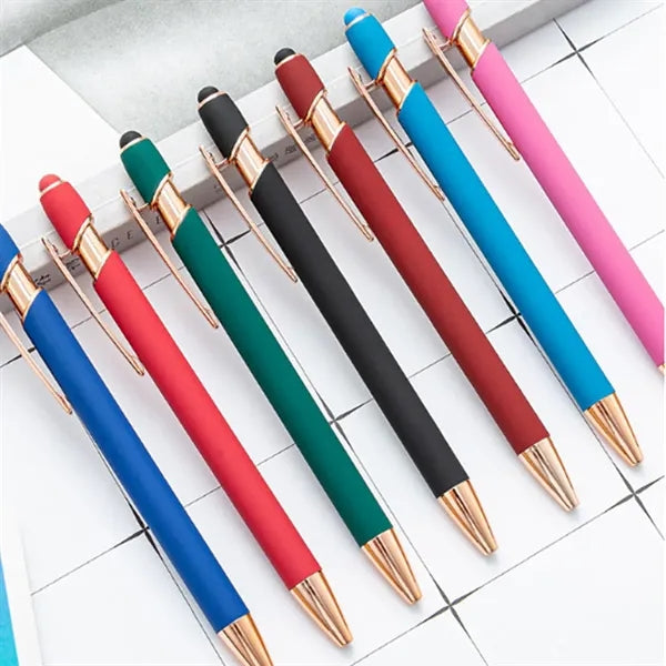 2 in 1 Stylus Metal ballpoint Pen