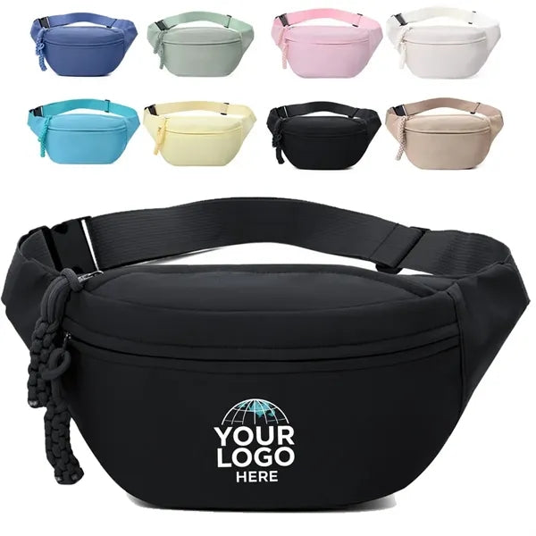 Unisex Fanny Pack Crossbody Waist Bag with Adjustable Belt