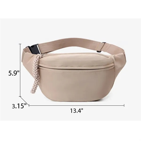Unisex Fanny Pack Crossbody Waist Bag with Adjustable Belt