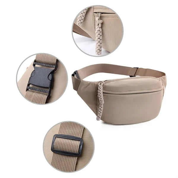 Unisex Fanny Pack Crossbody Waist Bag with Adjustable Belt