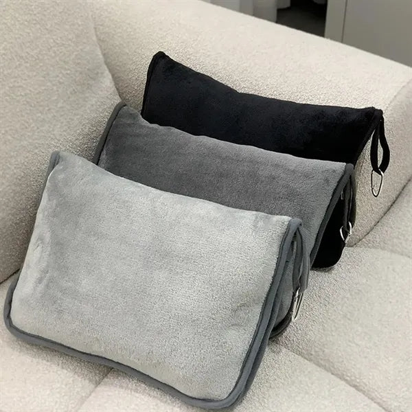 2 in 1 Premium Soft Travel Airplane Blanket and Pillow