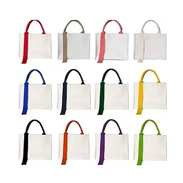Canvas Shopping Tote Bag With Streamer