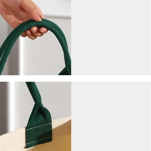 Canvas Shopping Tote Bag With Streamer