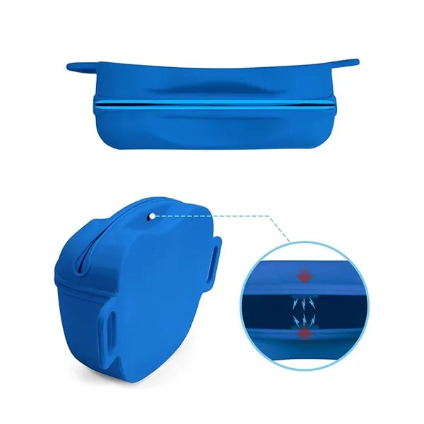 Silicone Pet Treat Waist Pouch With Adjustable Belt Strap