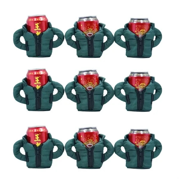 Unique Down Jackets Beer Can Cooler Cup Insulated Sleeve