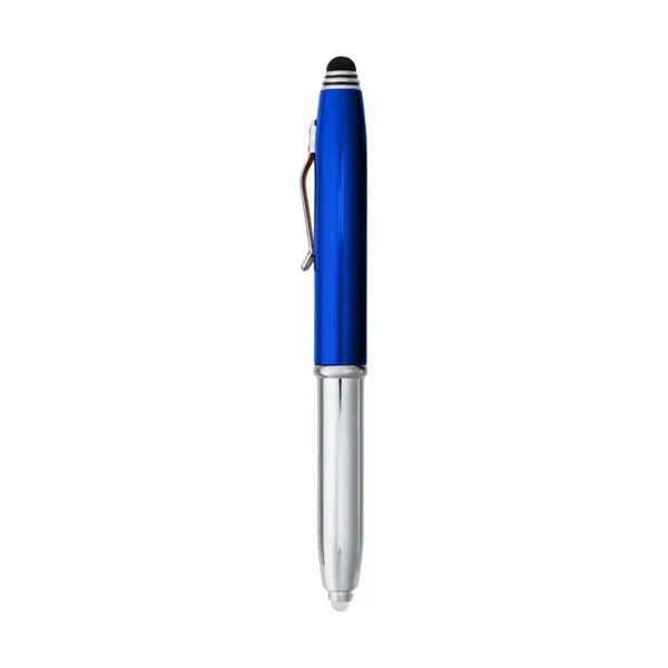 Union Printed - 3 in 1 Flashlight and Stylus Metal Pen