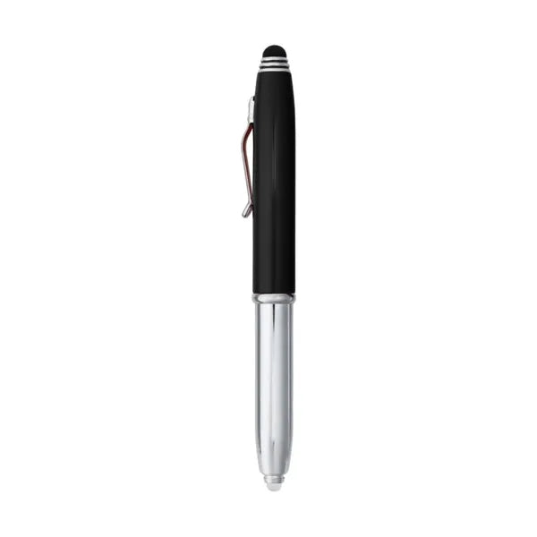 Union Printed - 3 in 1 Flashlight and Stylus Metal Pen