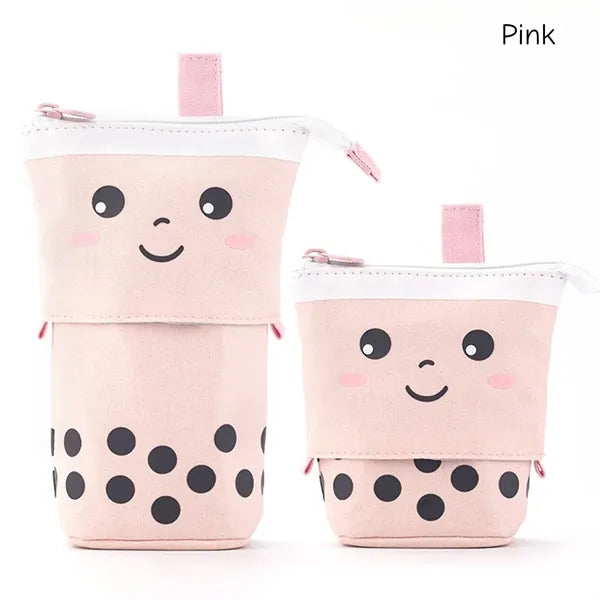 Standing Pencil Case Cute Telescopic Pen Holder Kawaii