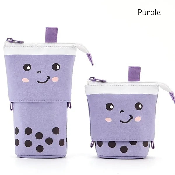 Standing Pencil Case Cute Telescopic Pen Holder Kawaii