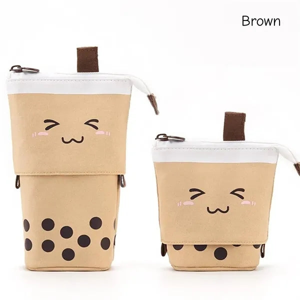 Standing Pencil Case Cute Telescopic Pen Holder Kawaii