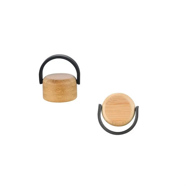 Fresco 21 oz Glass Bottle with Bamboo Lid