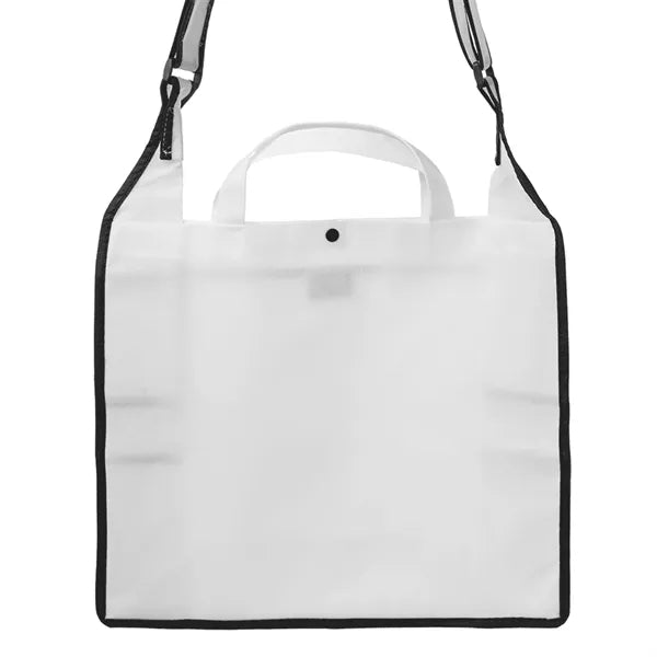 Large Zippered Two Tone Tote