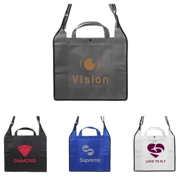 Large Zippered Two Tone Tote