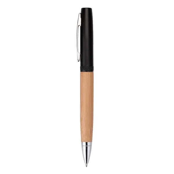 Helix Recycled Aluminum & Bamboo Twist-Action Ballpoint