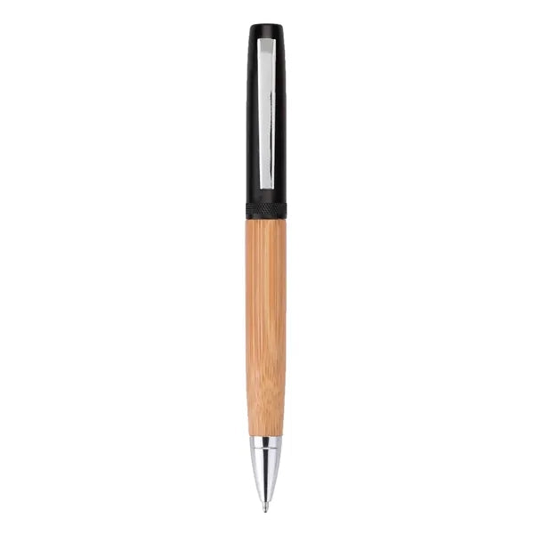 Helix Recycled Aluminum & Bamboo Twist-Action Ballpoint