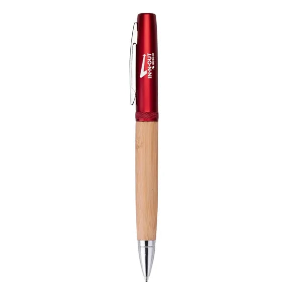 Helix Recycled Aluminum & Bamboo Twist-Action Ballpoint