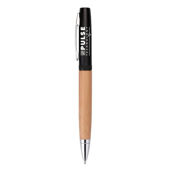 Helix Recycled Aluminum & Bamboo Twist-Action Ballpoint