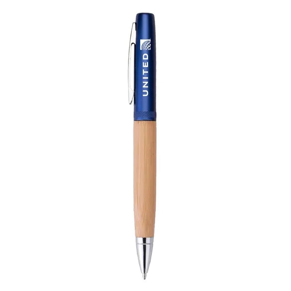 Helix Recycled Aluminum & Bamboo Twist-Action Ballpoint