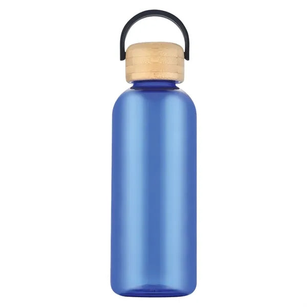 Traveler 21 oz. RPET Plastic Bottle w/ Bamboo Lid
