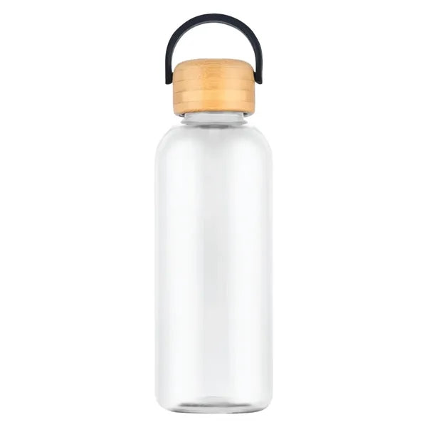 Traveler 21 oz. RPET Plastic Bottle w/ Bamboo Lid