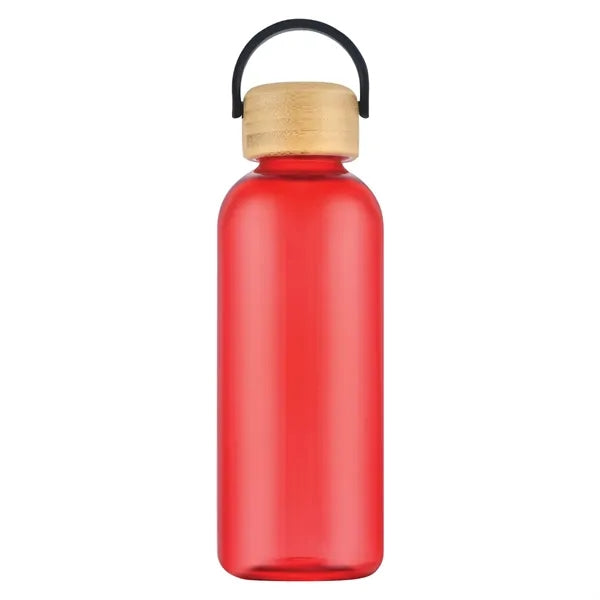 Traveler 21 oz. RPET Plastic Bottle w/ Bamboo Lid