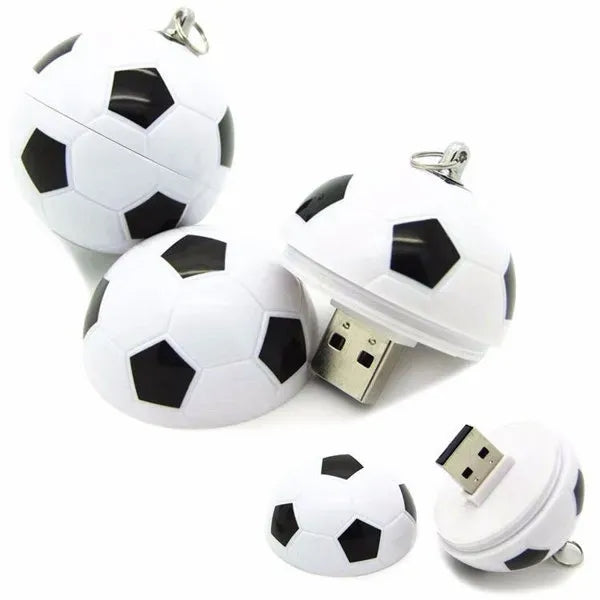 Football-Shaped USB Flash Drive With Keyring