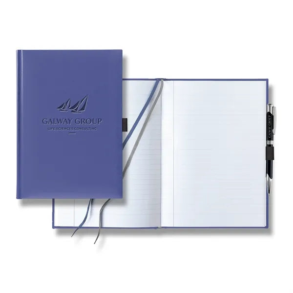 Tucson Grande Lined White Page Journal with Pen & Loop
