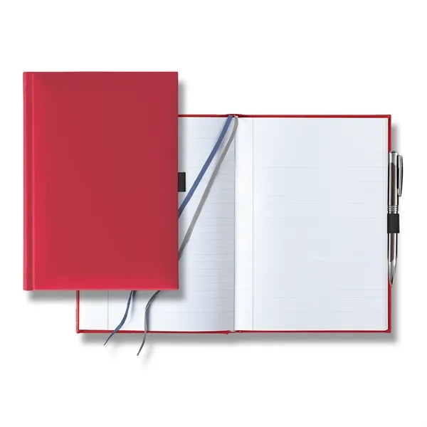 Tucson Grande Lined White Page Journal with Pen & Loop