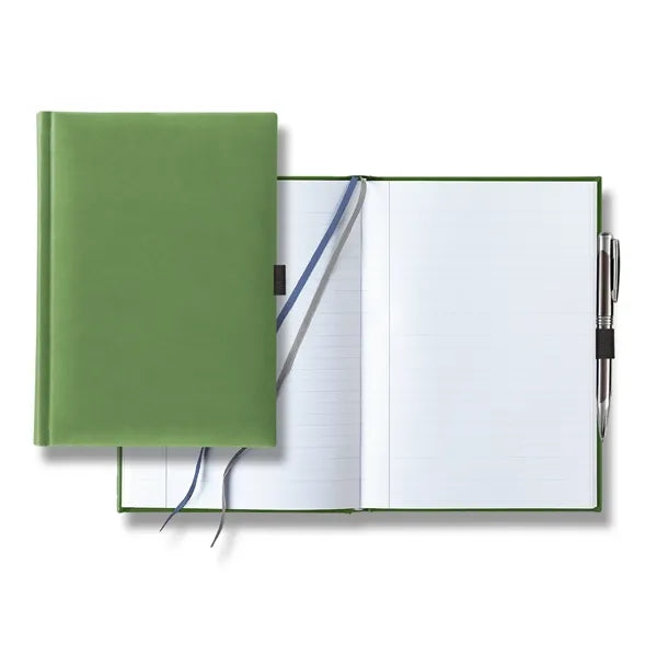 Tucson Grande Lined White Page Journal with Pen & Loop