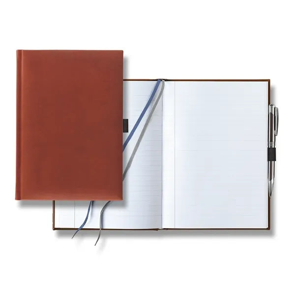 Tucson Grande Lined White Page Journal with Pen & Loop