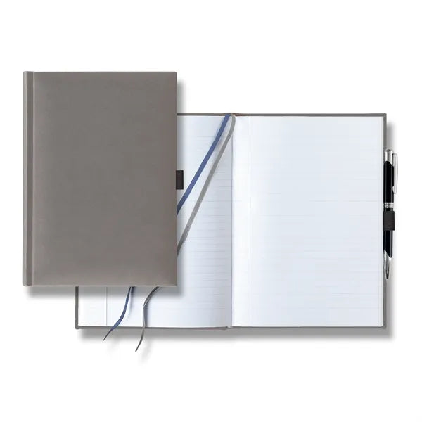 Tucson Grande Lined White Page Journal with Pen & Loop
