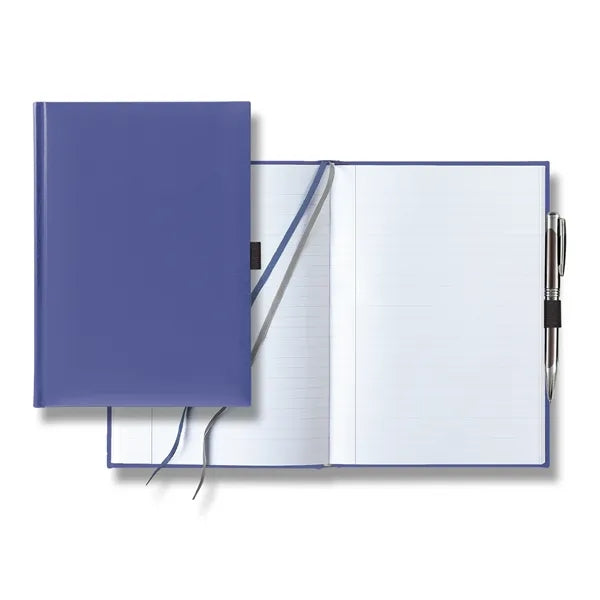 Tucson Grande Lined White Page Journal with Pen & Loop