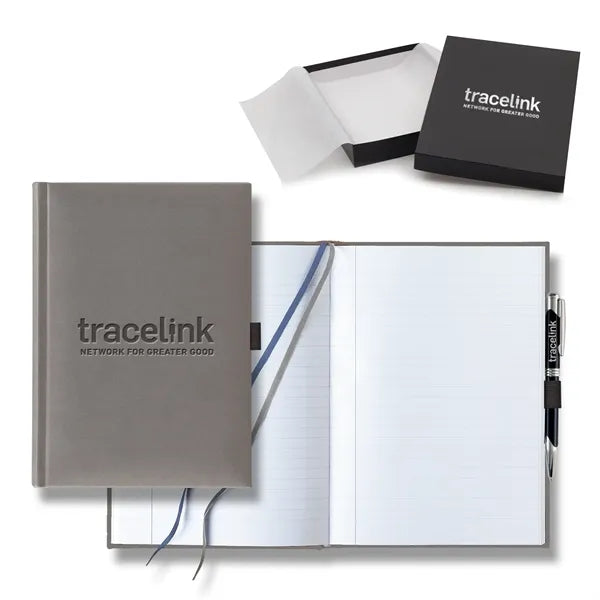 Tucson Grande Lined White Page Journal Gift Set