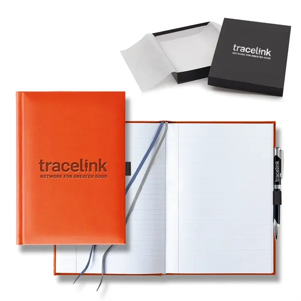 Tucson Grande Lined White Page Journal Gift Set