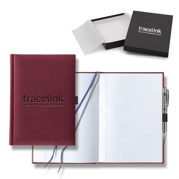Tucson Grande Lined White Page Journal Gift Set