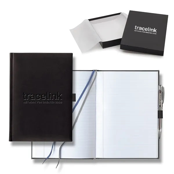 Tucson Grande Lined White Page Journal Gift Set