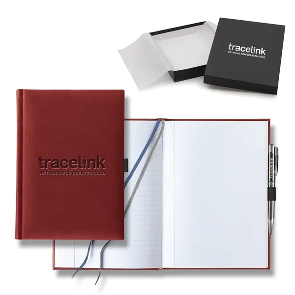 Tucson Grande Lined White Page Journal Gift Set